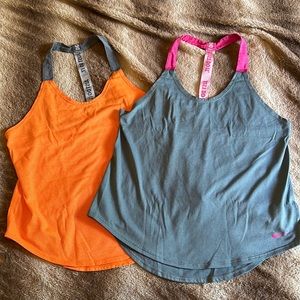 Set of Two! Nike DriFit Workout Tank Top Open Back Top Shirt Soft